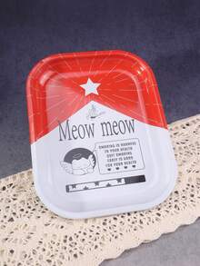 1pc Miaomiao Pattern Rolling Tray, Excellent Cigarette Rolling Tool, Ideal Holiday Gift - Print - View 2