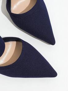 2026 New Pointed Toe Backstrap High Heels, Comfortable For Commuting - Royal Blue - View 5