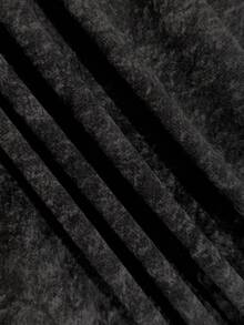 女士圆领短袖T恤，夏季新款字母印花，休闲宽松百搭上衣，时尚日常穿着 - 黑色 - 查看 5