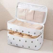 3-In-1 Bra, Panty & Socks Storage Set With Zipper Closure, Multi-Layer Compartment, Portable Large Capacity, Essential For Travel - View 12