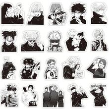 Jujutsu Kaisen 80张动漫周边卡通贴纸，包含五条悟、夏油、悠仁、惠、宿傩、悠太、东条等角色，适合装饰手机、笔记本、文具、背包等，内含黑白拼贴纸和彩色贴纸，多种角色设计。 - 查看 9