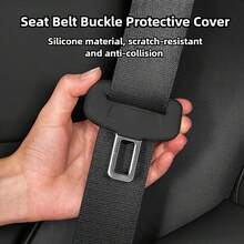 2/4件装通用安全带扣保护套 汽车安全带扣保护套 柔软硅胶防撞套，汽车配件 - A - 查看 3