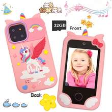 2026 New Unicorn Children's Smart Phone Toy, 2.8" Touch Screen Dual Camera With Selfie & Video, 32GB Storage Card, Educational Games & Music Player, 3-12 Years Old 2-In-1 Learning Toy, Perfect Gift For Boys & Girls - Multicolor - View 2