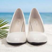 Women's Shoes, Women's High Heels, Available In A Variety Of Beautiful Colors, Low Heels And High Heels, Shipped From Local Warehouse, Suitable For All Seasons, Perfect For Uniforms, Banquets And Parties, Plus Sizes Also Available. - 白色 - 查看 6