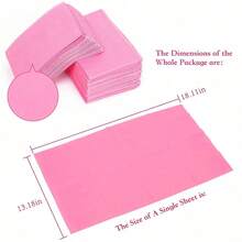 1 Bộ Thảm lót bàn làm móng dùng một lần, Yếm xăm chống thấm nước 3 lớp, Khay khăn giấy làm móng, Miếng lau chùi, Dụng cụ xăm (Màu hồng), Dụng cụ làm móng, Dụng cụ làm móng nghệ thuật, Chuẩn bị cho năm học mới, Làm móng, Dụng cụ làm móng nghệ thuật (Dùng cho miếng dán móng) - Hồng - Xem 3