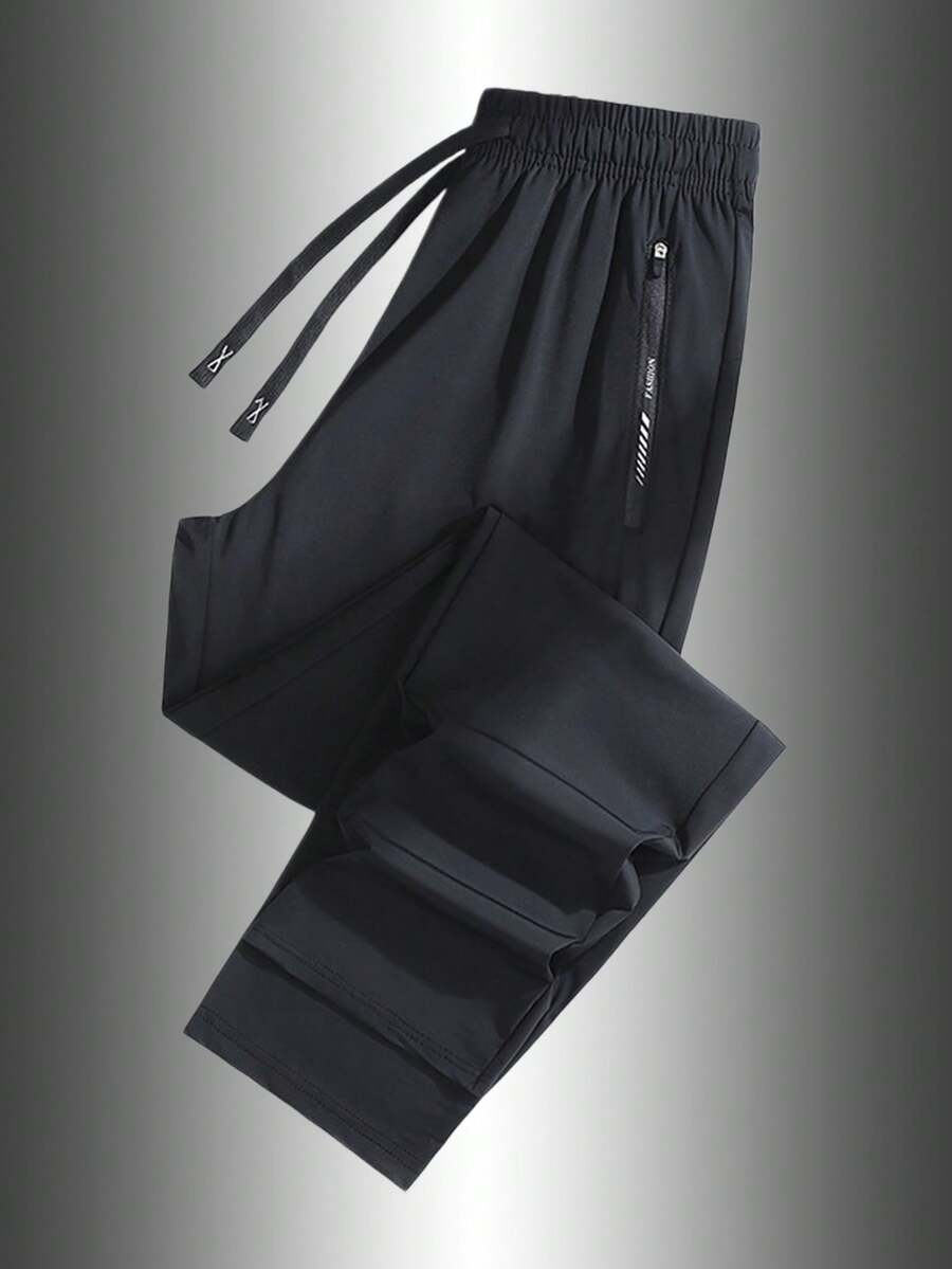 夏季女士速干、柔软、透气跑步、健身、休闲长裤（1件装） - 黑色 - 查看 1