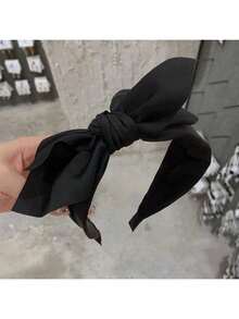 3条装女士时尚缎面蝴蝶结发带，适合日常佩戴，居家、洗脸、上学、海滩、办公室、派对、节日、生日、返校、新年、母亲节礼物等场合。 - 彩色 - 查看 6