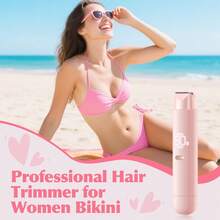 HYUNDAI 2-In-1 Women's Electric Shaver, Waterproof IPX7 Bikini Trimmer With LED Light, For Bikini, Legs, Underarms And Intimate Areas, Gift Box Suitable For Friends - View 2