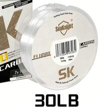 Dây câu SeaKnight 100M/50M phủ lớp Fluorocarbon, dây dẫn monofilament hai lớp phủ Fluorocarbon, dây dẫn 3-100LB - trắng - Xem 23