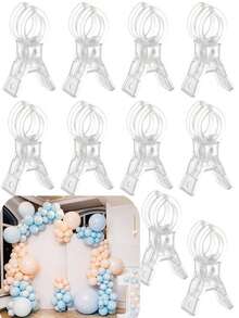 20 chiếc kẹp lò xo bằng nhựa trong suốt dày 3,5 inch | Kẹp cố định vòm bóng bay đa năng, thích hợp để cố định phông nền, kẹp thủ công chắc chắn cho tiệc sinh nhật, trang trí đám cưới, các dự án chế biến gỗ và studio chụp ảnh, bộ dụng cụ thiết yếu cho người đam mê thủ công. - Nhiều màu - Xem 2