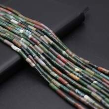 1 Strand Natural Stone Cylindrical Loose Beads Agate Spacer Beads For Jewelry Making DIY Bracelet Necklace Accessories - 4x13mm - View 8
