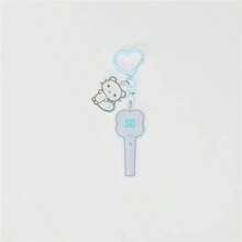 Hearts2Hearts创意迷你亚克力钥匙扣吊坠，H2H风格包包挂饰 - 彩色 - 查看 19