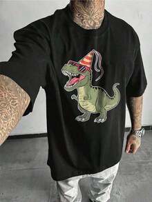 verano Cuello redondo playeras de hombre gym Ocio vacaciones  alta calidad camisas para hombre Estampados de moda  sudadera para  festival  conjuntos de hombre regalos para hombre - Negro - Ver 4