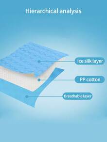 1pc Multi-Purpose Cooling Mat, Breathable & Washable Thin Pet Pad Suitable For Small/Medium/Large Cats & Dogs In Summer (Important Note: This Is A Thin Mat, Not A Thick Ice-Like Material) - Baby Blue - View 8