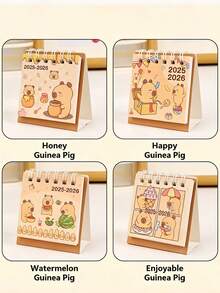 1 Lịch mini hình chuột lang nước năm 2026, vật trang trí bàn làm việc mini sáng tạo, lịch học sinh/lịch để bàn hình hoạt hình dễ thương (Hàng ngẫu nhiên) - A - Xem 2