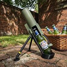 1pc New Creative Spring-Loaded Bottle Opener, Novel Fun Multi-Function Beer Bottle Opener For Home, BBQ, Bar, Party - Multicolor - View 3