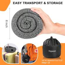 Travel Pillow - Hooded Neck Pillow Airplane Memory Foam Filling For Plane Office Cars Sleeping Road Trip Long Flights Portable Plane Accories Includes Eye Mask And Earplugs Dark Gray - Full Blue - View 6