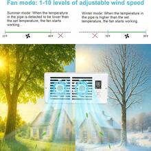 Hot And Cold Air Circulation Boost Exhaust Fan, With Silent Design, Dual Remote Control + LCD Control, 10 Adjustable Wind Speed Settings, Intelligent Constant Temperature Operation, Built-In DIY Aroma Diffuser, Suitable For Whole-House Use - US A Type Plug(110-127V) - View 11