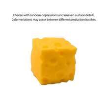 Squeeze Cheese - Extra Large Soft Squeezable Cheese Block | Gag Gift, Adult Novelty Toy | Giant Stress Ball | Adult Sensory Toy - Sunshine Entertainment - Multicolor - View 14