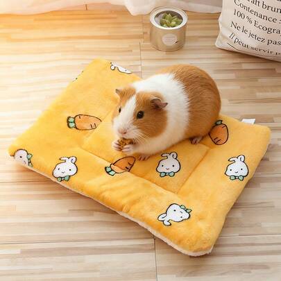 1 tấm thảm hình chuột hamster hoạt hình ba màu dễ thương, dày dặn, phù hợp cho lồng chuột hamster, chuột nhắt, chuột lang và các thú cưng nhỏ khác.