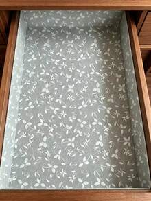 1 cái, 3 cái, 5 cái, Tấm lót ngăn kéo hình cỏ ba lá dập nổi mờ, Thảm lót kệ EVA chống thấm nước và chống trượt, Thiết kế hoa bán trong suốt - Cỏ ba lá dập nổi mờ - Xem 6