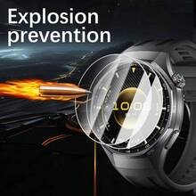 Stoßfester Uhren-Bildschirmschutz 5er Pack, einfach zu installierende Schutzfolie, kompatibel mit Huawei Watch GT6 41mm, GT6 46mm, GT6 Pro, 9H hochauflösende Abdeckung, mit Ausrichtungswerkzeug, Muttertagsgeschenk - 5 Stück transparente Positionierungs- und Installationshilfen - Übersicht 5