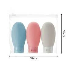 A Set Of Travel-Sized Cosmetic Refillable Bottles, Portable Toiletry Bag Set, Including Spray Bottle, Lotion Bottle, Shampoo Bottle, Cream Bottle, Empty Bottle (Random Card), Portable Accessory Storage Bag - Multicolor - View 10