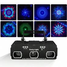 ضوء كرة الديسكو المتحكم ب- DMX512 والموسيقى، إضاءة مسرح الحفلات، أرضية الرقص الداخلية، حفلات الأعياد والمهرجانات، بار الكاريوكي، حفلات الزفاف، مصباح الأجواء - مشاهدة 4
