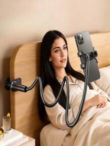 1pc 360° Flexible Gooseneck Holder - Stable, Universal Phone/Tablet Stand, Adjustable Angle, Easy To Use, Practical Design, Clamp Style, Soft Tube Material, Solid Color, 27.56 Inches Long - 1 Item - View 6