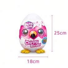 Trứng bí ẩn Pets Alive Chirpy Birds, Thú nhồi bông hình chim biết nói tương tác, Đồ chơi điện tử lặp lại lời nói, Quà tặng bất ngờ dễ thương cho bé gái từ 3 tuổi trở lên. - Nhiều màu - Xem 12