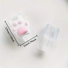 2pcs/Set Cute Bear Paw Soft USB Cable Protector, Durable Anti-Breaking Design, Suitable As Halloween, Christmas, Thanksgiving Or Birthday Gift For Phone Accessories - Multicolor - View 5