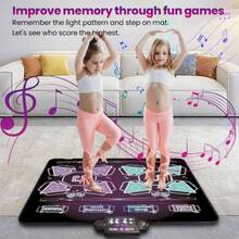 NIERBO Alfombra de Baile Juguetes para Niñas y Niños Almohadilla de Baile Electrónica con 8 Botones Iluminados Juego de Música al Aire Libre con 8 Niveles Regalos de Cumpleaños y Navidad - como en la foto - Ver 6