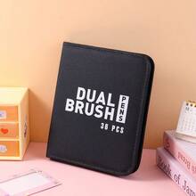 48pcs Dual-Tip Colored Pens Art Marker Set, Suitable For Adult Coloring Books, Christmas Cards, Notes, Carving, Calligraphy, Journals - Multicolor - View 5