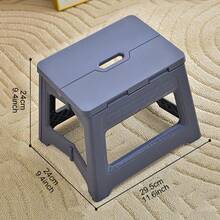 Lightweight Durable Foldable Stool With Handle - Ideal For Kitchen, Bathroom, Camping, Hiking, BBQ - Multicolor - View 19
