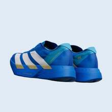 Adidas Adizero Adios Pro 4 - Authentic Elite Marathon Racing Shoes | Viral 2026 World-Class Performance Running Sneakers | Premium LIGHTSTRIKE PRO Ultra-Lightweight Trainers | Iconic Carbon-Plated EnergyRods 2.0 High-Speed Footwear - 藍色 - 查看 3