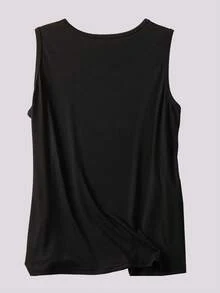 Women'S Plus Size "Fireball" Graphic Tank Top - Casual Crew Neck, Short Sleeve, Lightweight & Stretchy, All-Season Wear, Casual Attire|Playful Print|Stretchy Fabric - 黑色 - 查看 2