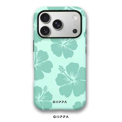 1pc Mint Green Tropical Floral Pattern Phone 17 Pro Max Case, Compatible With IPhone 16/15/14 Pro Max, Korean Stylish & Interesting Phone Case, Suitable For 11/12/13/14/15/28 Pro Max Plus, Elegant Design For Both Men And Women, Ideal Gift For Christmas, Valentine's Day, Easter, Wedding Season And Birthday For Girlfriend
