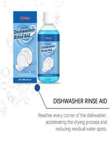Dishwasher Rinse Aid, Household Drying Agent For Sparkling Dishes Removes Grease Water Spots Shine Enhancer - Liquid - View 10