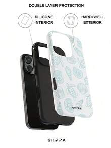 Una elegante funda para teléfono que no incluye cordón ni soporte. Funda para teléfono 17 Pro con diseño de tortuga marina y concha en azul claro, compatible con 16/15/14 Pro. Funda para teléfono coreana elegante e interesante, compatible con 11/12/13/14/15/16 Pro Plus. Diseño elegante adecuado para hombres y mujeres, regalo para Navidad, Día de San Valentín, Pascua, temporada de bodas y cumpleaños para novias. - Caqui - Ver 6