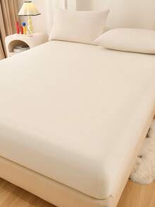 Camel Brushed Soft & Comfortable 3 PiecesBedsheet Set - Apricot - View 4