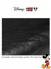 Disney Officially Licensed Mickey Mouse Print Fashionable Casual Women's Tote Bag And Backpack - Large Capacity Adjustable Strap, Business & General Use, Autumn/Winter, Women's New Year Gift - Multicolor - View 9