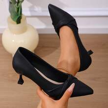 2026 Women's New Solid Color Sports High Heels, Suitable For All Seasons - Black - View 2