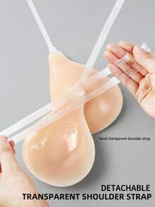 2 pares de sujetadores adhesivos para mujer, sujetadores push-up reutilizables, invisibles y sin espalda para todas las estaciones, sujetadores adhesivos push-up, sujetadores de tiras para Halloween, sujetadores sin tirantes, sujetadores adhesivos de silicona para disfraz de mujer, vestido elegante para mujer. - Multicolor - Ver 5