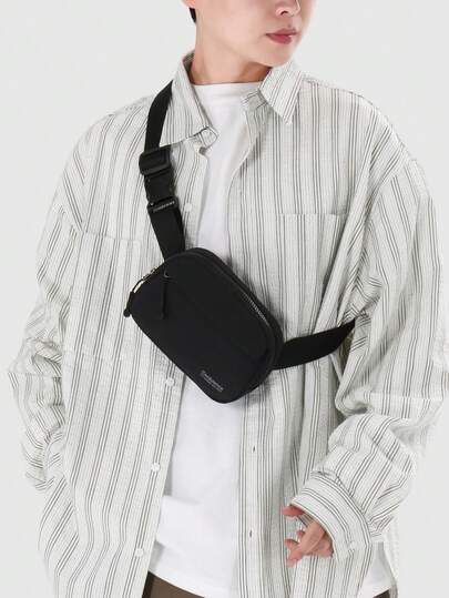 Multifunctional Waist Bag/Fanny Pack For Men, Sports, Phone Pouch, Large Capacity, Waterproof, Fitness, Headphone Hole, Outdoor, Travel Gear, Ultra-Light, Shoulder Crossbody, Small Chest Bag, Unisex, School Student Backpack, Holiday Gift, Back To School