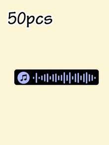 个性化音乐符号贴纸，定制声波贴纸套装，彩色声波贴纸，音符乙烯基贴纸，父亲节和音乐爱好者的理想之选，送给家人和朋友的贴心礼物，笔记本、笔记本电脑和水瓶的独特装饰，值得纪念的定制音频纪念品 - 風格A - 查看 30