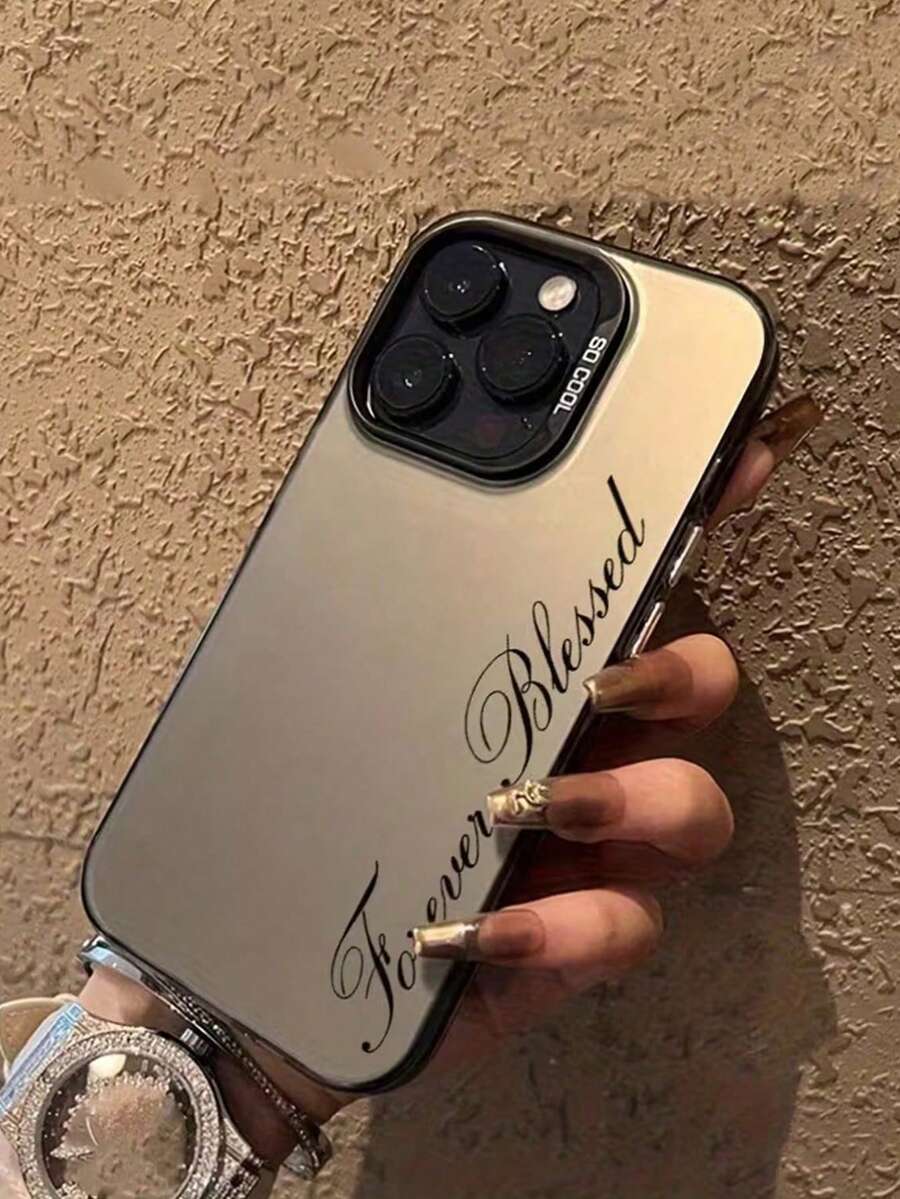 Slogan New Colorful Painted Anti-Drop Phone Case Compatible With Apple 17/17 Pro/17 Pro Max, 15, P16, P16 Pro Max, P14 Pro Max, P13, P11, P12 Cartoon 7/8G Phone Case - Multicolor - View 1
