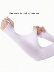 Unisex Summer UV Protection Arm Sleeves, Cooling Sleeves For Driving & Cycling, Silk Fabric, Multipurpose Sun Protection Sleeves For Outdoor Use - multicolor - View 7