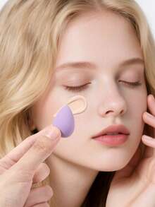 Bộ 12 miếng mút trang điểm mini dành cho nữ năm 2026, mềm mại, đàn hồi, có thể tái sử dụng, dùng cho kem nền và che khuyết điểm, trang điểm hàng ngày. - Nhiều màu - Xem 7