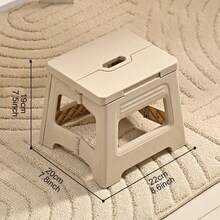 Lightweight Durable Foldable Stool With Handle - Ideal For Kitchen, Bathroom, Camping, Hiking, BBQ - Multicolor - View 15
