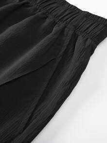 Quần thể thao nam in chữ mùa xuân, quần short thể thao 5 inch, quần jogger unisex cho các cặp đôi, thích hợp cho mùa xuân, hè và thu. - màu đen - Xem 7